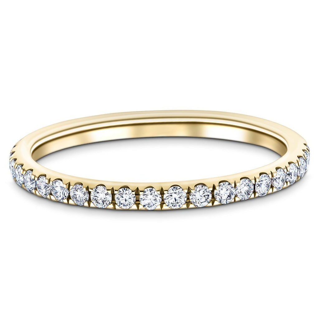 50 Stone Full Eternity Ring 0.30ct G/SI Diamonds In 18k Yellow Gold - All Diamond