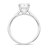 Certified Diamond Princess Side Stone Engagement Ring 1.20ct G/SI Platinum