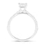 Asscher Cut Diamond Side Stone Engagement Ring 1.30ct G/SI in Platinum - All Diamond