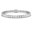 Baguette Diamond Tennis Bracelet 4.00ct G/SI in 18k White Gold - All Diamond