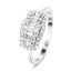 Certified Cluster Diamond Engagement Ring 0.70ct G/SI in 9k White Gold - All Diamond