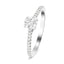 Certified Cushion Diamond Side Stone Engagement Ring 0.80ct G/SI in Platinum - All Diamond