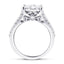 Certified Diamond Cluster Engagement Ring 2.95ct in 9k White Gold - All Diamond