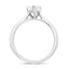 Certified Diamond Pear Solitaire Engagement Ring 0.50ct E/VS Platinum - All Diamond