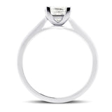 Certified Diamond Princess Engagement Ring 0.50ct G/SI in 18k White Gold - All Diamond