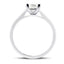 Certified Diamond Princess Engagement Ring 0.75ct in Platinum - All Diamond
