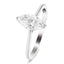 Certified Marquise Diamond Engagement Ring 0.30ct G/SI Platinum - All Diamond