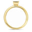 Certified Princess Diamond Rub Over Engagement Ring 0.30ct E/VS 18k Yellow Gold - All Diamond