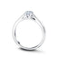 Certified Solitaire Diamond Engagement Ring 0.20ct H/SI Quality in Platinum - All Diamond