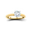 Certified Solitaire Diamond Engagement Ring 0.70ct H/SI Quality 18k Yellow Gold - All Diamond