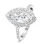 Certified Twist Marquise Diamond Halo Engagement Ring 1.50ct E/VS in Platinum - All Diamond