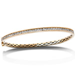 Channel Set Diamond Bangle 1.00ct G/SI Diamond in 9k Rose Gold - All Diamond