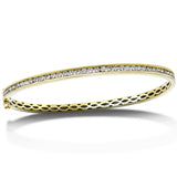 Channel Set Diamond Bangle 1.50ct G/SI Diamond in 9k Yellow Gold - All Diamond