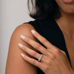Classic Five Stone Ring with 1.50ct G/SI Quality 18k White Gold - All Diamond