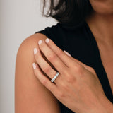 Classic Five Stone Ring with 2.00ct G/SI Quality 18k Yellow Gold - All Diamond