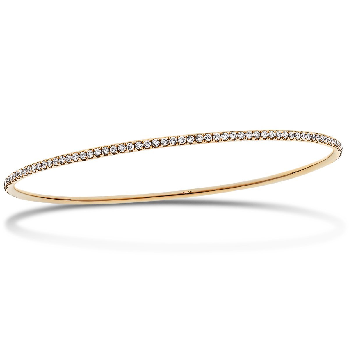 Claw Set Full Diamond Bangle 1.60ct G/SI Diamond in 18k Rose Gold - All Diamond