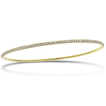 Claw Set Full Diamond Bangle 2.95ct G/SI Diamond in 18k Yellow Gold - All Diamond