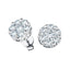 Cluster Diamond Earrings 2.00ct G/SI Quality in 18k White Gold - All Diamond