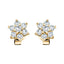 Daisy Diamond Cluster Stud Earrings 1.00ct G/SI in 18k Yellow Gold - All Diamond