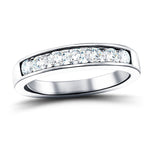 Diamond Channel Half Eternity Ring 0.20ct G/SI 9k White Gold 3.0mm - All Diamond