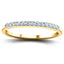 Diamond Channel Set Half Eternity Ring 0.15ct G/SI 9k Yellow Gold - All Diamond