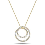Diamond Circle Life Necklace 0.50ct G/SI Quality 18k Yellow Gold W16.0 - All Diamond