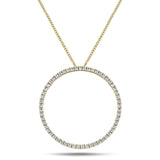 Diamond Circle Life Necklace 0.50ct G/SI Quality 18k Yellow Gold W18.0 - All Diamond