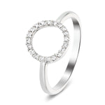 Diamond Circle Life Ring 0.15ct G/SI Quality 9k White Gold - All Diamond