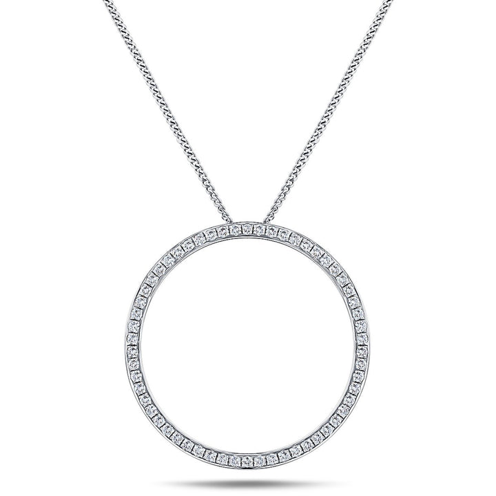 Diamond Circle of Life Necklace 0.50ct G/SI Quality in 18k White Gold