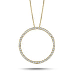 Diamond Circle of Life Necklace 1.00ct G/SI Quality in 18k Yellow Gold - All Diamond