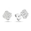 Diamond Clover Earrings 0.60ct G/SI Quality in 18k White Gold - All Diamond