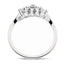 Diamond Cluster Cushion Ring 3.00ct Look G/SI Quality in 9k White Gold - All Diamond