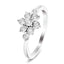 Diamond Cluster Floral Ring 1.00ct Look G/SI Quality in 9k White Gold - All Diamond