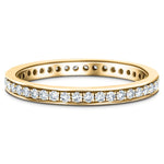 Diamond Full Eternity Diamond Ring 0.45ct G/SI 18k Yellow Gold 2.1mm - All Diamond