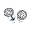 Diamond Halo Earrings 0.85ct G/SI Quality in 18k White Gold - All Diamond