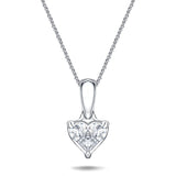 Diamond Pendant Necklace 0.25ct G/SI Quality 18k White Gold 6.5x12.3 - All Diamond