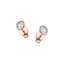 Diamond Rub Over Earrings 0.20ct G/SI Quality in 18k Rose Gold - All Diamond