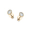 Diamond Rub Over Earrings 0.30ct G/SI Quality in 18k Yellow Gold - All Diamond