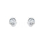 Diamond Rub Over Earrings 0.40ct G/SI Quality in 18k White Gold - All Diamond