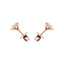 Diamond Rub Over Earrings 0.75ct G/SI Quality in 18k Rose Gold - All Diamond