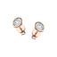 Diamond Rub Over Earrings 0.75ct G/SI Quality in 18k Rose Gold - All Diamond