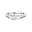 Diamond Solitaire Engagement Ring 0.33ct G/SI Quality in Platinum - All Diamond