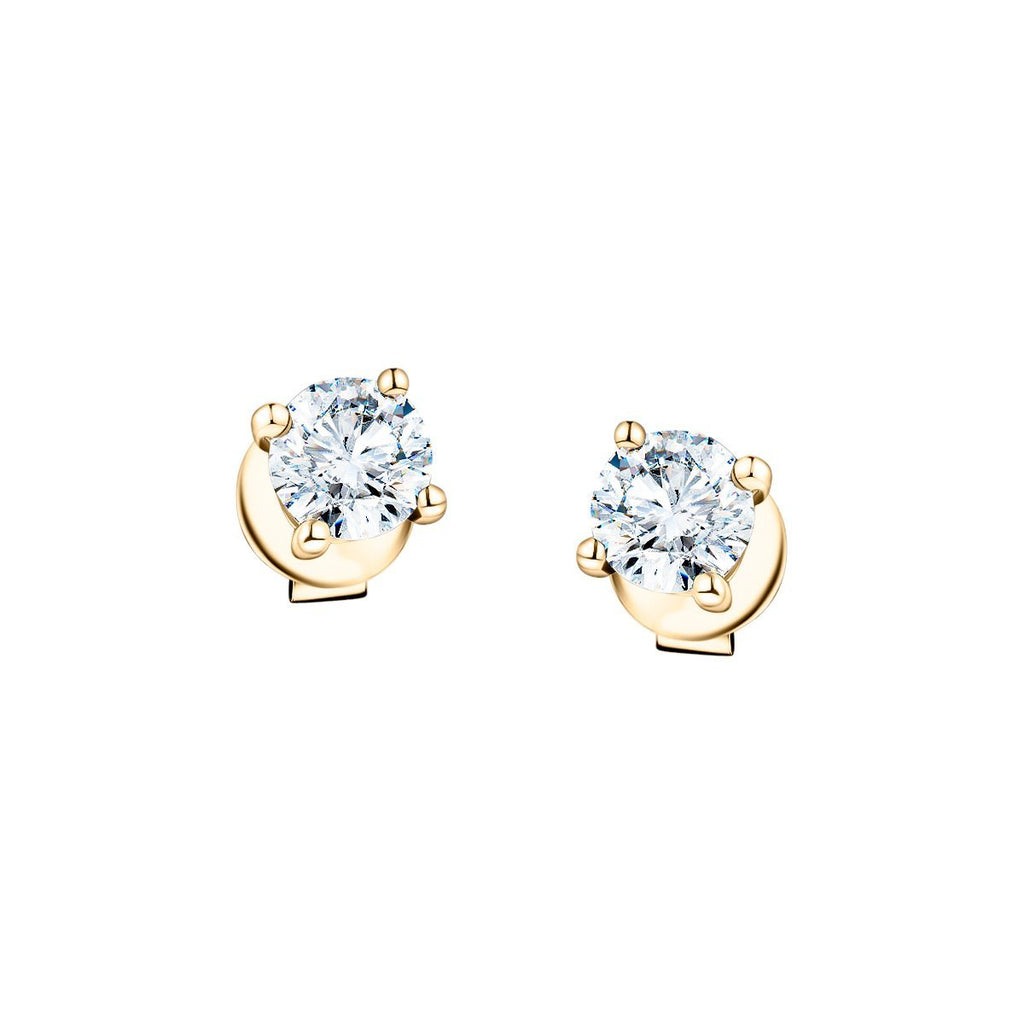 Diamond Stud Earrings 2.00ct G/SI Quality in 18k Yellow Gold - All Diamond
