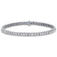 Diamond Tennis Bracelet 2.15ct G-SI in 9k White Gold - All Diamond