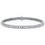 Diamond Tennis Bracelet 4.25ct G-SI in 18k White Gold - All Diamond
