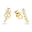 Drop Diamond 5 Stone Earrings 0.40ct G/SI Quality in 9k Yellow Gold - All Diamond