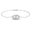 Evil Eye Diamond Bracelet 0.40ct G/SI Quality in 18k White Gold - All Diamond