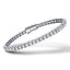 Fancy Diamond Tennis Bracelet 4.00ct G-SI in 18k White Gold - All Diamond