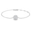 Halo Diamond Bracelet 0.30ct G/SI Quality in 18k White Gold - All Diamond