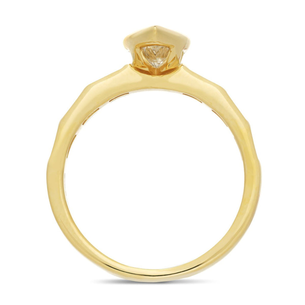 Marquise Diamond Engagement Ring 1.60ct E/VS 18k Yellow Gold - All Diamond